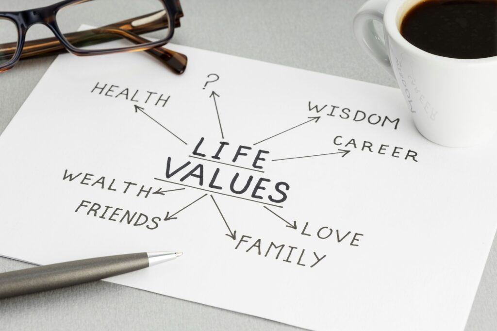 Life values concept